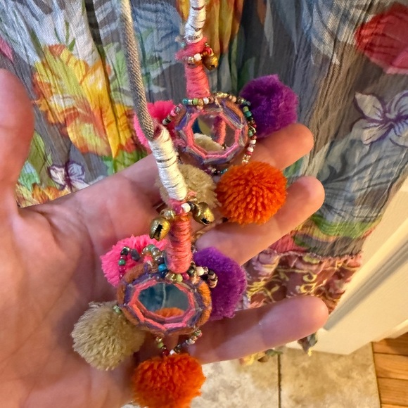 Anthropologie Z&L Europe Floral Off-Shoulder Maxi Dress Stevie Nicks - Picture 4 of 5